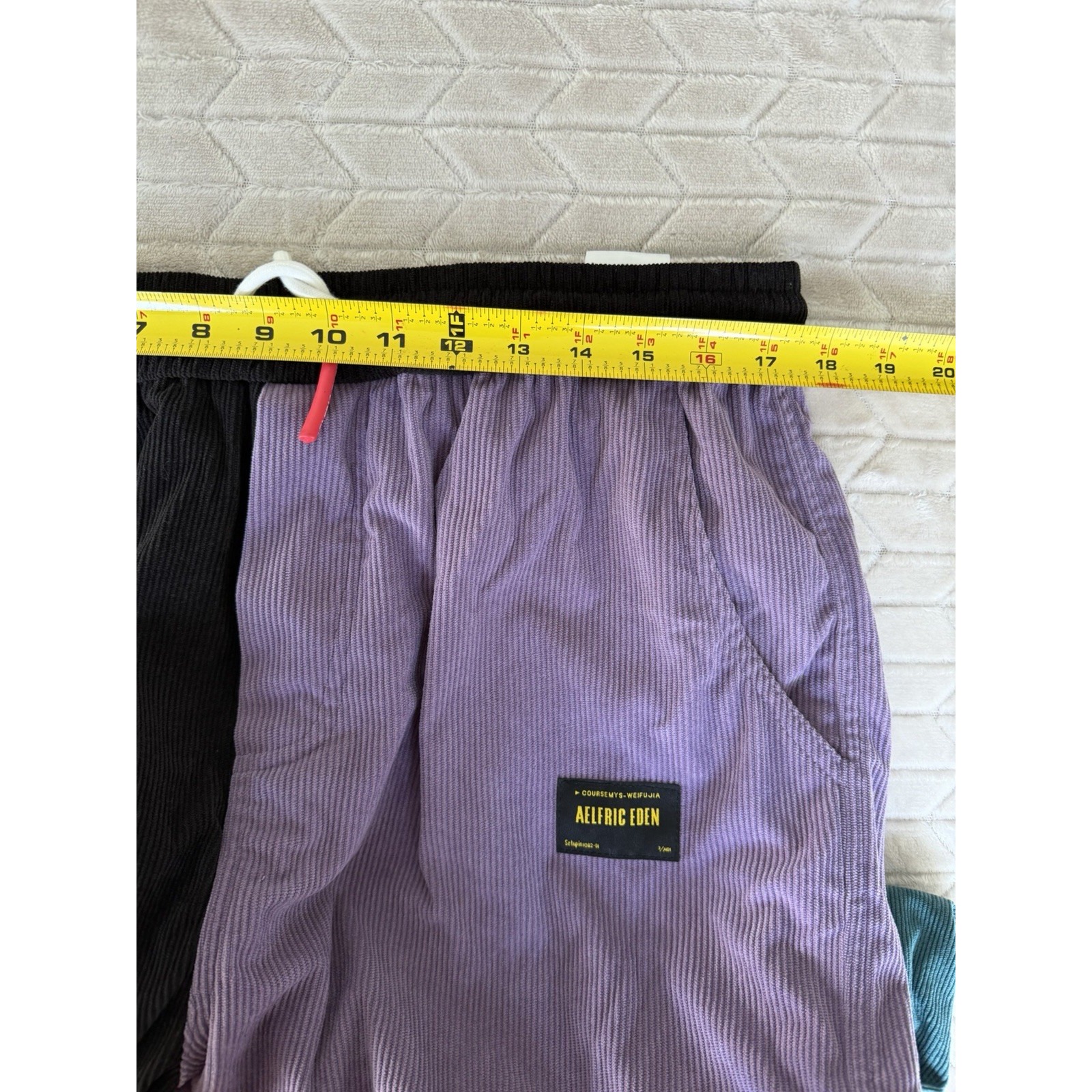 Aelfric Eden Men's Xl Color Block Patchwork Corduroy Cargo Pants 90's Streetwear — image 6 of 8